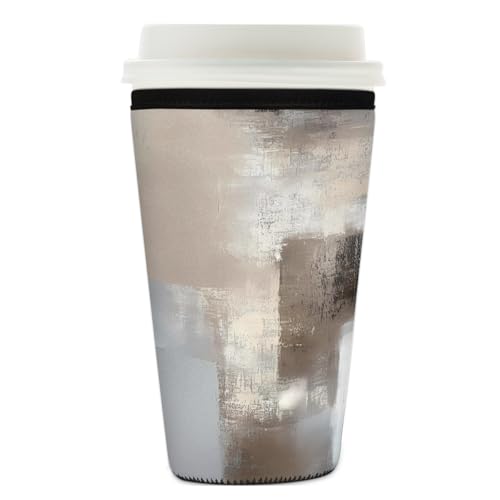 Mexpekil Wiederverwendbare Eiskaffeehülle für heiße und kalte Getränke, isolierte Neopren-Getränkehüllen, passend für 740-800 ml Mexpekil Wiederverwendbare Eiskaffeehülle für heiße und kalte Getränke, isolierte Neopren-Getränkehüllen, passend für 740-800 ml von Mexpekil