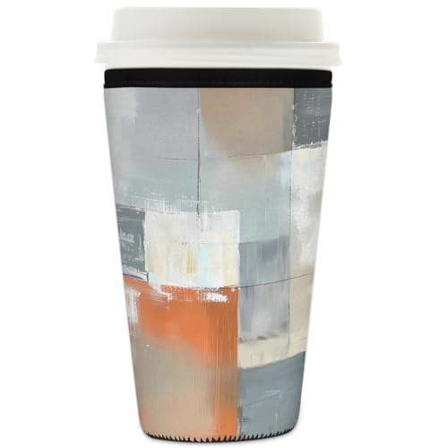 Mexpekil Wiederverwendbare Eiskaffeehülle für heiße und kalte Getränke, isolierte Neopren-Getränkehüllen, passend für 900 ml Mexpekil Wiederverwendbare Eiskaffeehülle für heiße und kalte Getränke, isolierte Neopren-Getränkehüllen, passend für 900 ml von Mexpekil