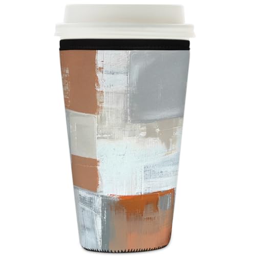 Mexpekil Wiederverwendbare Eiskaffeehülle für heiße und kalte Getränke, isolierte Neopren-Getränkehüllen, passend für 900 ml Mexpekil Wiederverwendbare Eiskaffeehülle für heiße und kalte Getränke, isolierte Neopren-Getränkehüllen, passend für 900 ml von Mexpekil