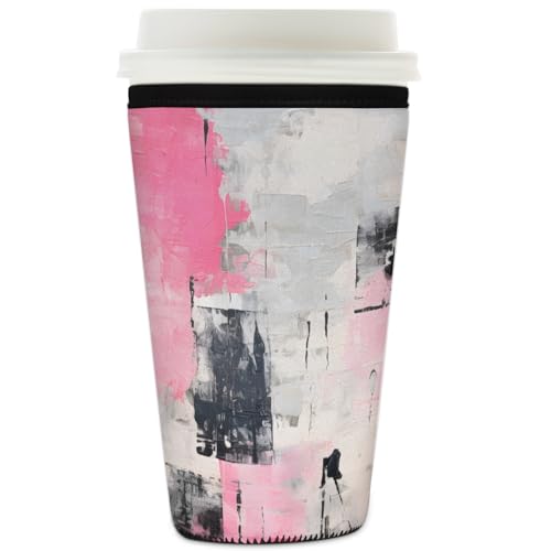 Mexpekil Wiederverwendbare Eiskaffeehülle für heiße und kalte Getränke, isolierte Neopren-Getränkehüllen, passend für 900 ml Mexpekil Wiederverwendbare Eiskaffeehülle für heiße und kalte Getränke, isolierte Neopren-Getränkehüllen, passend für 900 ml von Mexpekil