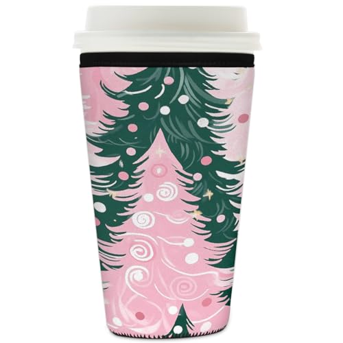 Mexpekil Wiederverwendbare Eiskaffeehülle für heiße und kalte Getränke, isolierte Neopren-Getränkehüllen, passend für 900 ml von Mexpekil