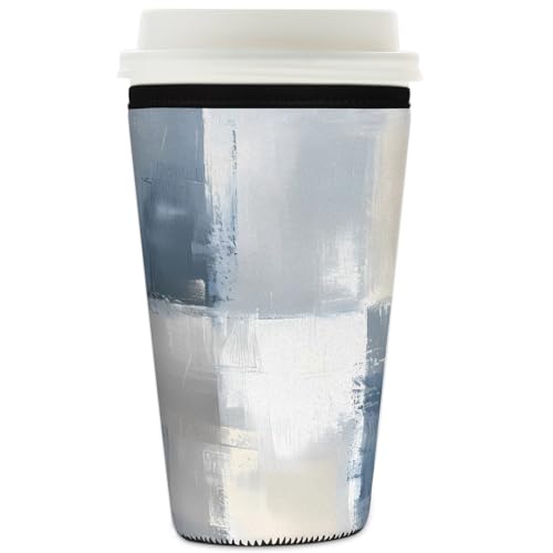 Mexpekil Wiederverwendbare Eiskaffeehülle für heiße und kalte Getränke, isolierte Neopren-Getränkehüllen, passend für 900 ml Mexpekil Wiederverwendbare Eiskaffeehülle für heiße und kalte Getränke, isolierte Neopren-Getränkehüllen, passend für 900 ml von Mexpekil