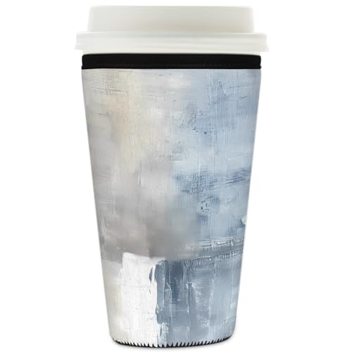 Mexpekil Wiederverwendbare Eiskaffeehülle für heiße und kalte Getränke, isolierte Neopren-Getränkehüllen, passend für 900 ml Mexpekil Wiederverwendbare Eiskaffeehülle für heiße und kalte Getränke, isolierte Neopren-Getränkehüllen, passend für 900 ml von Mexpekil