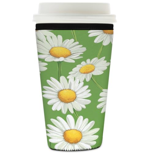 Mexpekil Wiederverwendbare Eiskaffeehülle für heiße und kalte Getränke, isolierte Neopren-Getränkehüllen, passend für 900 ml von Mexpekil