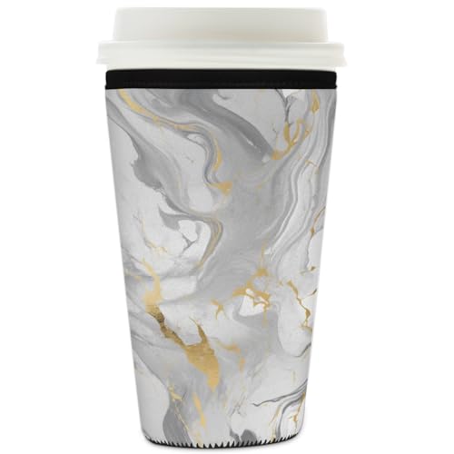 Mexpekil Wiederverwendbare Eiskaffeehülle für heiße und kalte Getränke, isolierte Neopren-Getränkehüllen, passend für 907 ml Mexpekil Wiederverwendbare Eiskaffeehülle für heiße und kalte Getränke, isolierte Neopren-Getränkehüllen, passend für 907 ml von Mexpekil