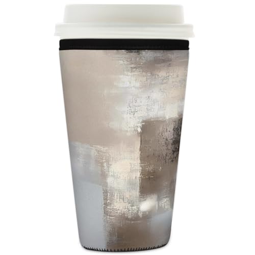 Mexpekil Wiederverwendbare Eiskaffeehülle für heiße und kalte Getränke, isolierte Neopren-Getränkehüllen, passend für 907 ml Mexpekil Wiederverwendbare Eiskaffeehülle für heiße und kalte Getränke, isolierte Neopren-Getränkehüllen, passend für 907 ml von Mexpekil