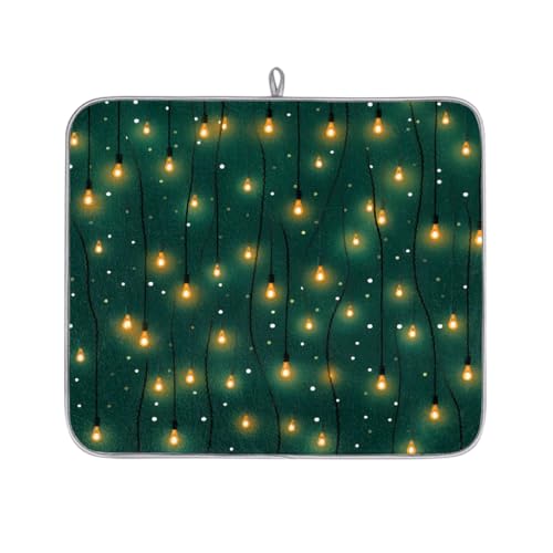 Mexpekil Xmax Mikrofaser-Abtropfmatte für Küche, Lichterkette, Abtropfmatte, Kaffeemaschine, saugfähige Trockenpads für Spüle, Kaffeebar, 40,6 x 45,7 cm Mexpekil Xmax Mikrofaser-Abtropfmatte für Küche, Lichterkette, Abtropfmatte, Kaffeemaschine, saugfähige Trockenpads für Spüle, Kaffeebar, 40,6 x 45,7 cm von Mexpekil