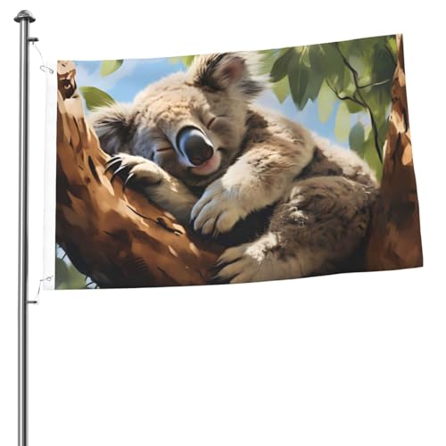 Niedliche Koala-Muster-Flagge, 60 x 91 cm, Banner, Gartenflaggen, doppelseitige Haus-Hofflagge, Heimwandflaggen für Innen- und Außenbereich, Banner, Party-Dekorationen Niedliche Koala-Muster-Flagge, 60 x 91 cm, Banner, Gartenflaggen, doppelseitige Haus-Hofflagge, Heimwandflaggen für Innen- und Außenbereich, Banner, Party-Dekorationen von Mexpekil