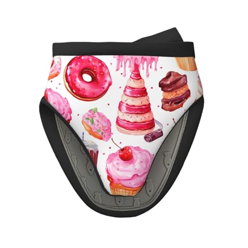 Ofenhandschuhe aus Silikon, hitzebeständige Handschuhe, rosa Dessert-Muster, Ofenhandschuhe, Mini-Ofenhandschuh, Küchenzubehör Ofenhandschuhe aus Silikon, hitzebeständige Handschuhe, rosa Dessert-Muster, Ofenhandschuhe, Mini-Ofenhandschuh, Küchenzubehör von Mexpekil
