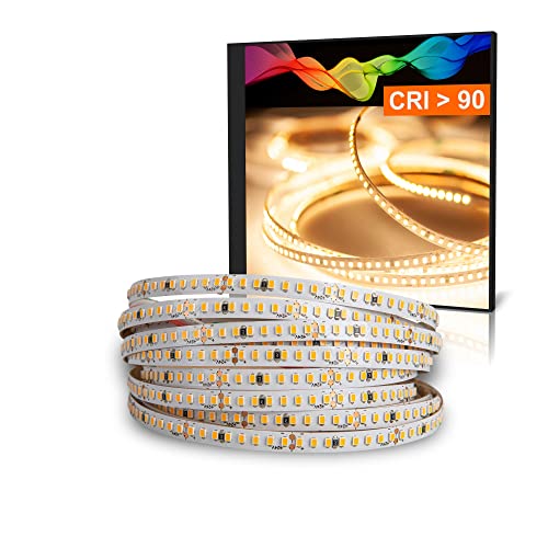 LED Strips SCHMALE Pro 5mm breit Warmweiß (3000K) 18W 3 Meter 24V IP20 CRI 92 von Mextronic