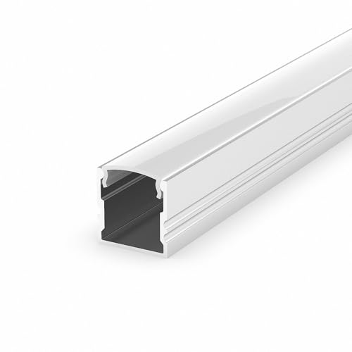 Mextronic Anodised Aluminiumprofil eloxierte Aluminium Profile LED Profil Alu Einlassprofil schmal M5-1 opal Abdeckung 100CM Alu für LED Streifen Leisten Mextronic Anodised Aluminiumprofil eloxierte Aluminium Profile LED Profil Alu Einlassprofil schmal M5-1 opal Abdeckung 100CM Alu für LED Streifen Leisten von Mextronic