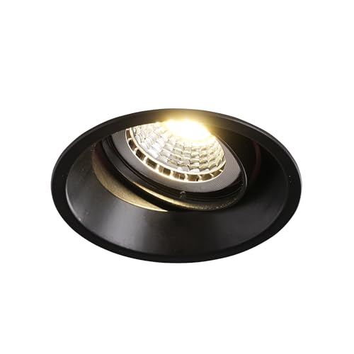 Mextronic Deckeneinbaurahmen: Einbaurahmen Schwarz blendfrei schwenkbar 827B Ø75 mm für GU10 | MR16 IP20 für LED Spot, normale Halogen Mextronic Deckeneinbaurahmen: Einbaurahmen Schwarz blendfrei schwenkbar 827B Ø75 mm für GU10 | MR16 IP20 für LED Spot, normale Halogen von Mextronic