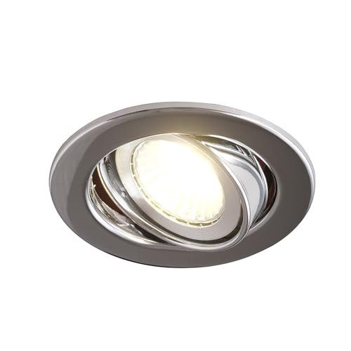 Mextronic Deckeneinbaurahmen: Einbaurahmen Verchromtes Metall 6101-A-C Ø65 mm für GU10 | MR16 IP20 für LED Spot, normale Halogen Mextronic Deckeneinbaurahmen: Einbaurahmen Verchromtes Metall 6101-A-C Ø65 mm für GU10 | MR16 IP20 für LED Spot, normale Halogen von Mextronic
