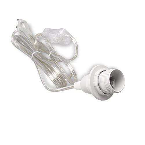 Mextronic E14 Lampenfassung mit Schalter Netzkabel 3,5m 350SW transparent von Mextronic
