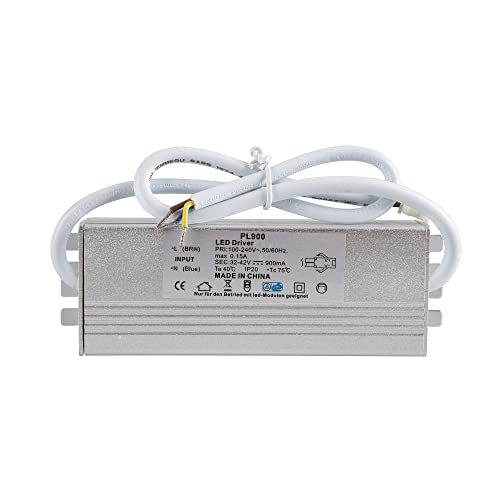Mextronic LED Konstantstromquelle Trafo Netzteil 100-240V AC 900mA 32-42V Transformator für Beleuchtung von Mextronic