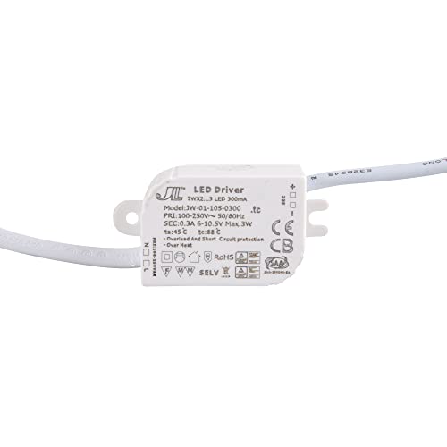 Mextronic LED Konstantstromquelle Trafo Netzteil 3W 300mA 6-10,5V DC Transformator für Beleuchtung von Mextronic