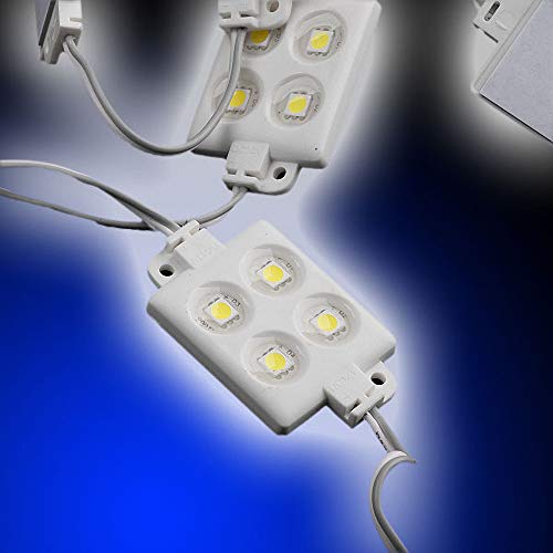 Mextronic LED-Module-Set in IP65: 20x LED Module 4xPower SMD LEDs Blau Wasserdicht 12V von Mextronic