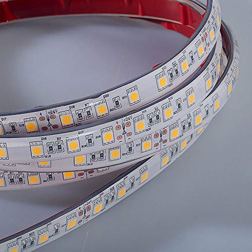 Mextronic LED Streifen/LED Band IP67 dimmbar LED Strip 5050 Warmweiß (3000K) 72W 500CM 24V IP67 von Mextronic