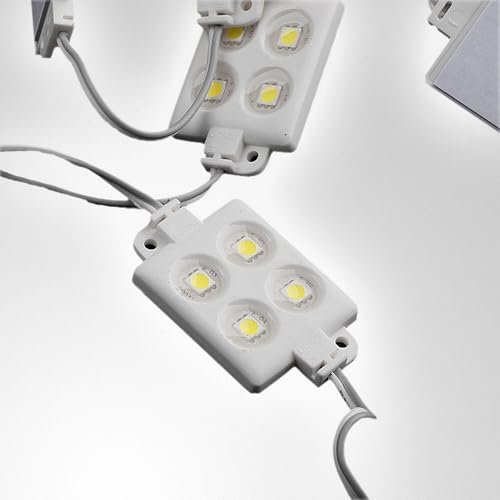 Mextronic LED-Module-Set in IP65: 20x LED Module 4xPower SMD LEDs weiß Wasserdicht 12V von Mextronic