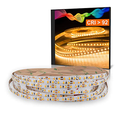 Mextronic LED Streifen LED Band LED Strip 2835 Warmweiß (2700K) CRI 92 72W 5 Meter 12V IP20 von Mextronic