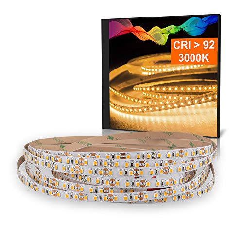 Mextronic LED Streifen LED Band LED Strip 2835 Warmweiß (3000K) CRI 92 72W 5 Meter 12V IP20 von Mextronic