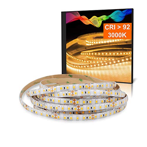 Mextronic LED Streifen LED Band LED Strip 2835 Warmweiß (3000K) CRI 92 72W 5 Meter 24V IP44 von Mextronic