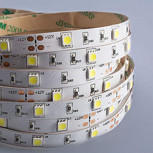 Mextronic LED Streifen LED Band LED Strip 5050 Kaltweiß (6000k) 36W 500CM 12V IP20 von Mextronic