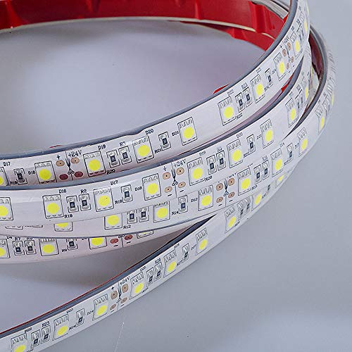 Mextronic LED Streifen/LED Band IP67 dimmbar LED Strip 5050 Kaltweiß (6000k) 72W 500CM 24V IP67 von Mextronic