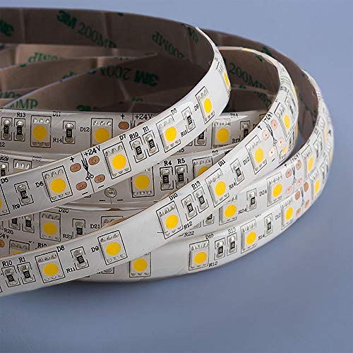 Mextronic LED Streifen LED Band LED Strip 5050 Warmweiß (2700K) 72W 500CM 24V IP44 von Mextronic