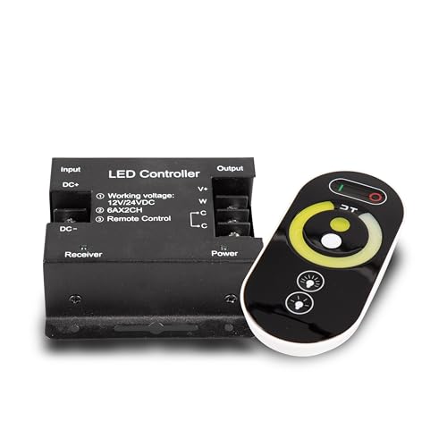 Mextronic LED-Controller/LED-CCT-Dimmer mit Fernbedienung: 12A, 12/24V von Mextronic