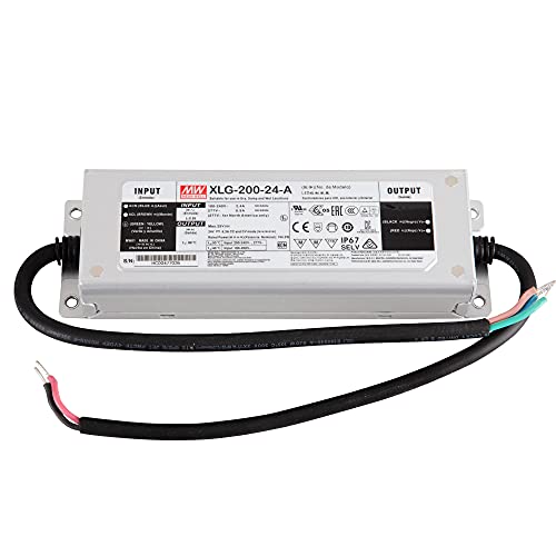 XLG-200-24-A LED Netzteil Trafo Mean Well XLG-200-24-A LED-Trafo, 199 W, 24 V DC, 8300 mA LED Transformator für LED Beleuchtung von Mextronic