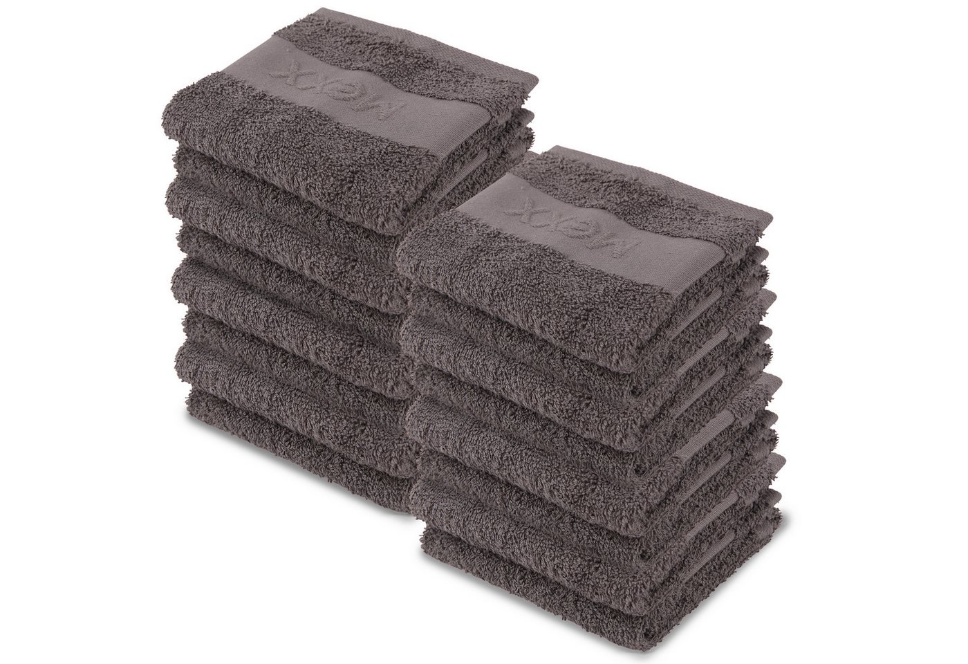 Mexx Home Gästehandtuch Handtuch 50x30cm, Baumwolle (8-St), Handtuch Premium Qualität 450gr/m², super saugfähig, schnell trocknend von Mexx Home