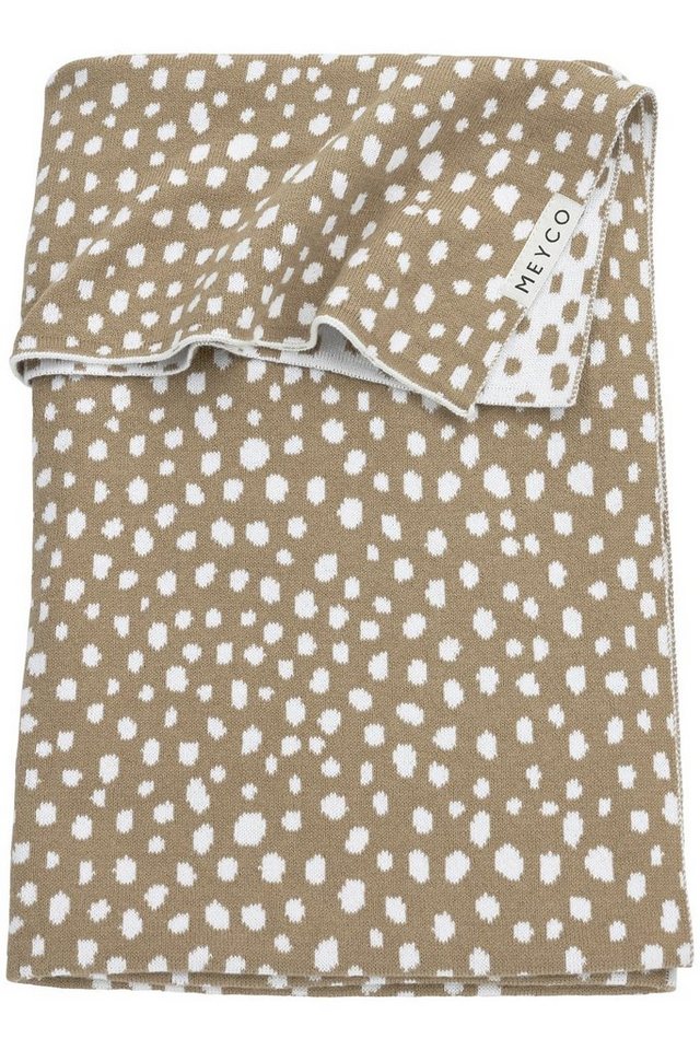 Babydecke Cheetah Taupe, Meyco Baby, 75x100cm von Meyco Baby