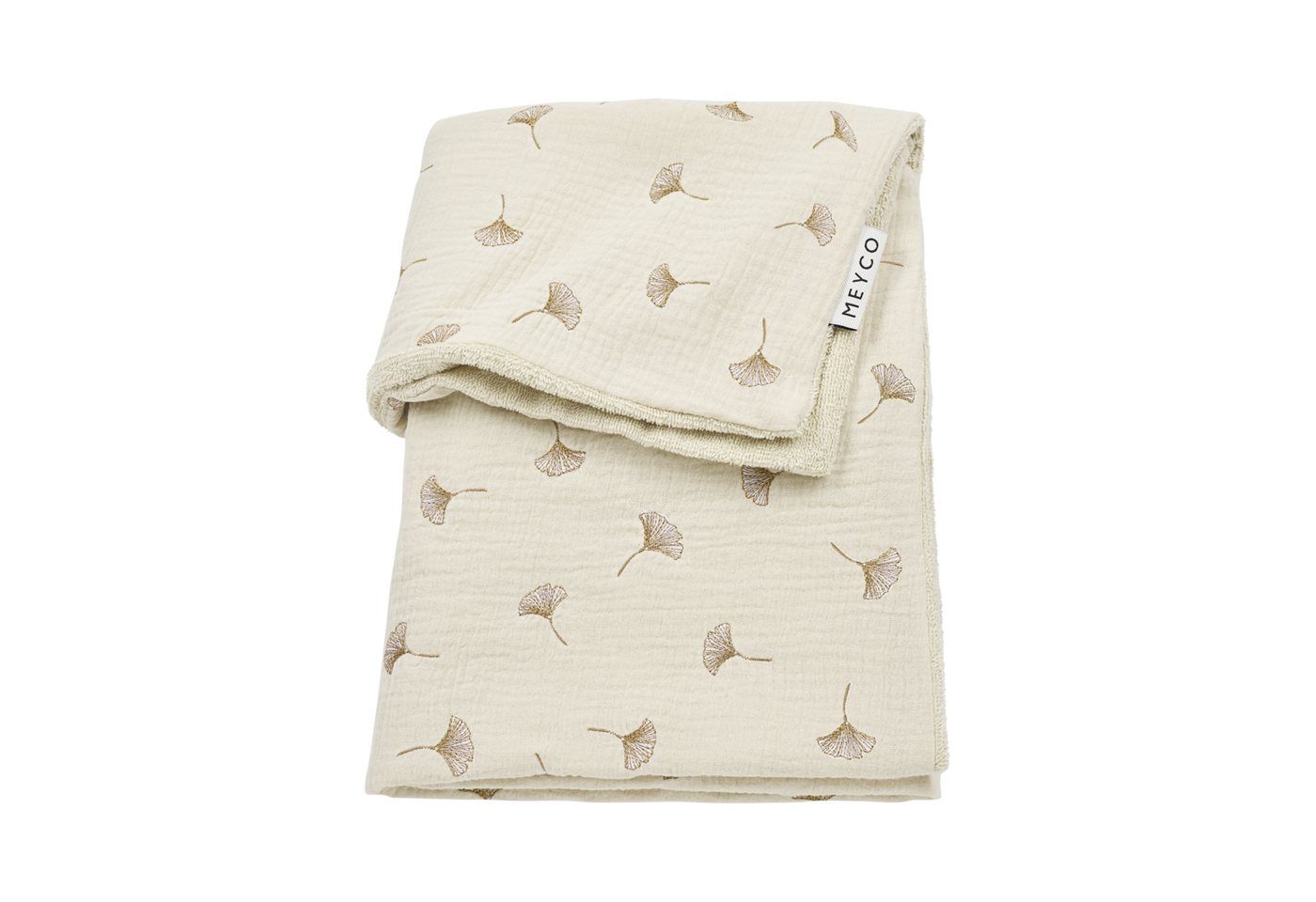 Babydecke Ginkgo Soft sand, Meyco Baby, 75x100cm von Meyco Baby