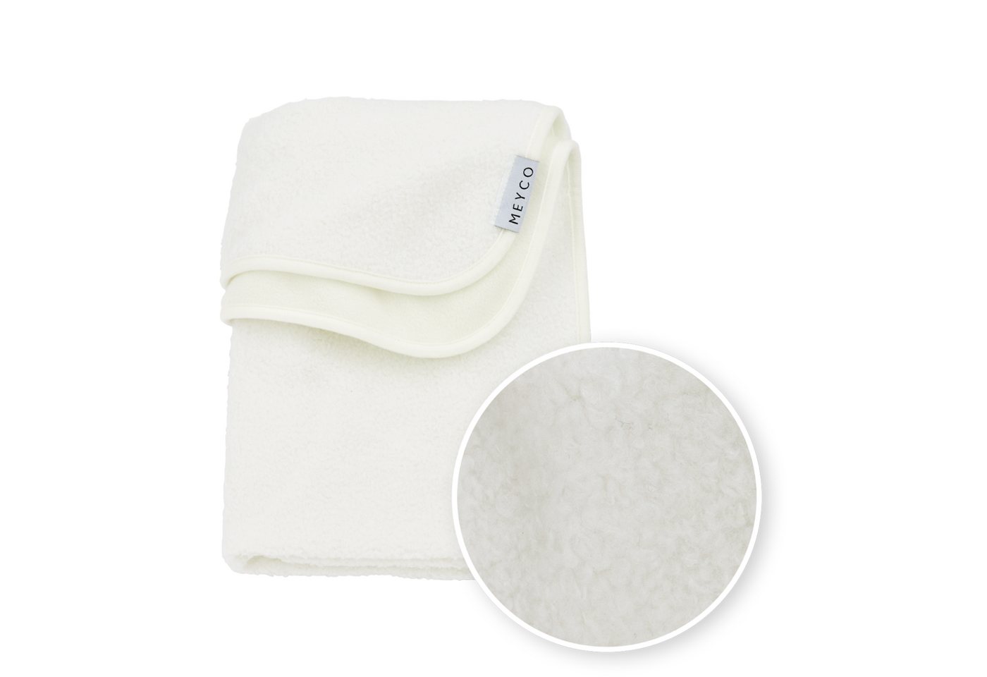 Babydecke Offwhite, Meyco Baby, 75x100cm von Meyco Baby