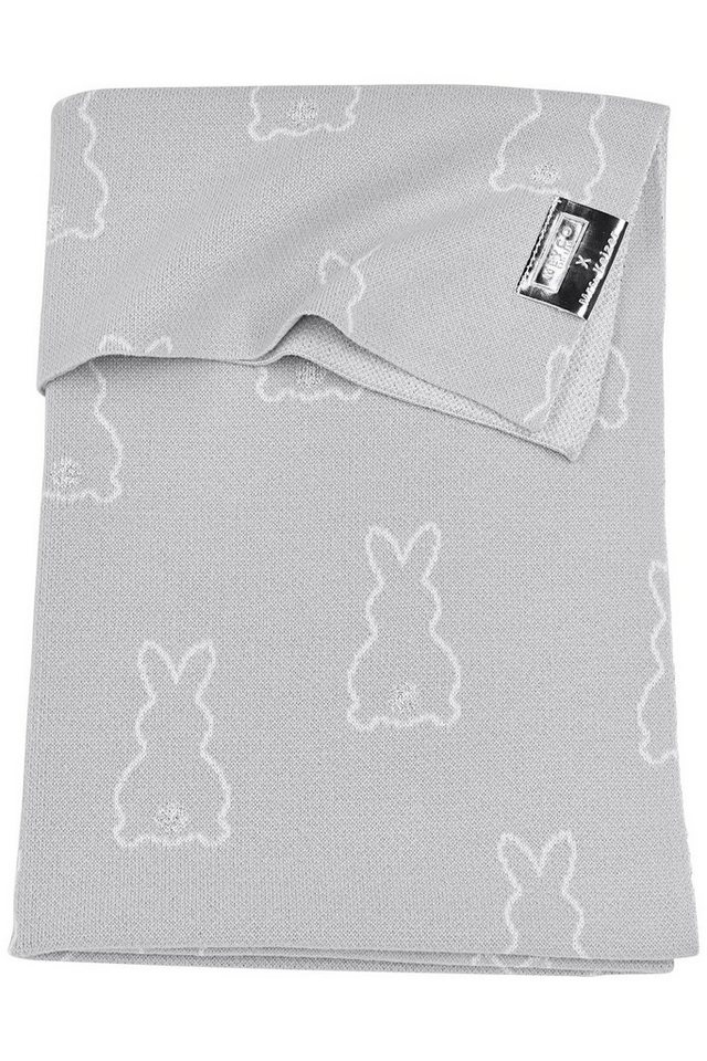 Babydecke Rabbit Silver, Meyco Baby, 75x100cm von Meyco Baby