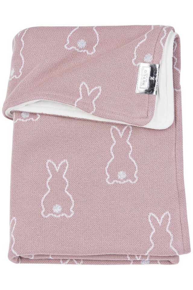 Babydecke Rabbit velvet Lilac, Meyco Baby, 75x100cm von Meyco Baby