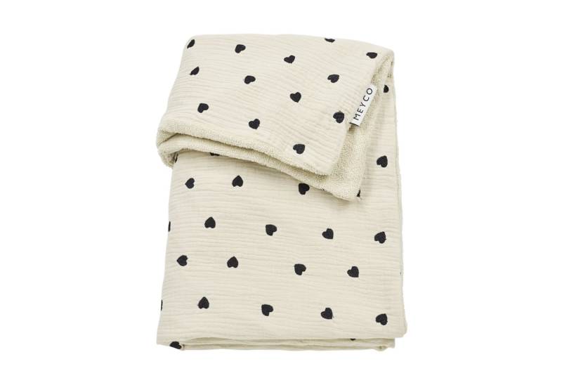 Babydecke Sweet Heart Soft sand, Meyco Baby, 75x100cm von Meyco Baby
