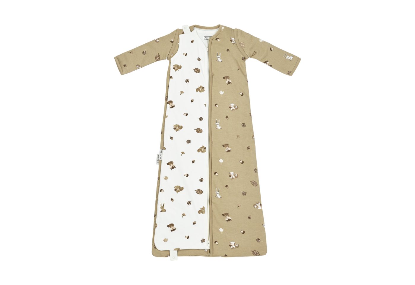 Meyco Baby Babyschlafsack Forest Animals Sand (1 tlg), Einheitsgröße von Meyco Baby