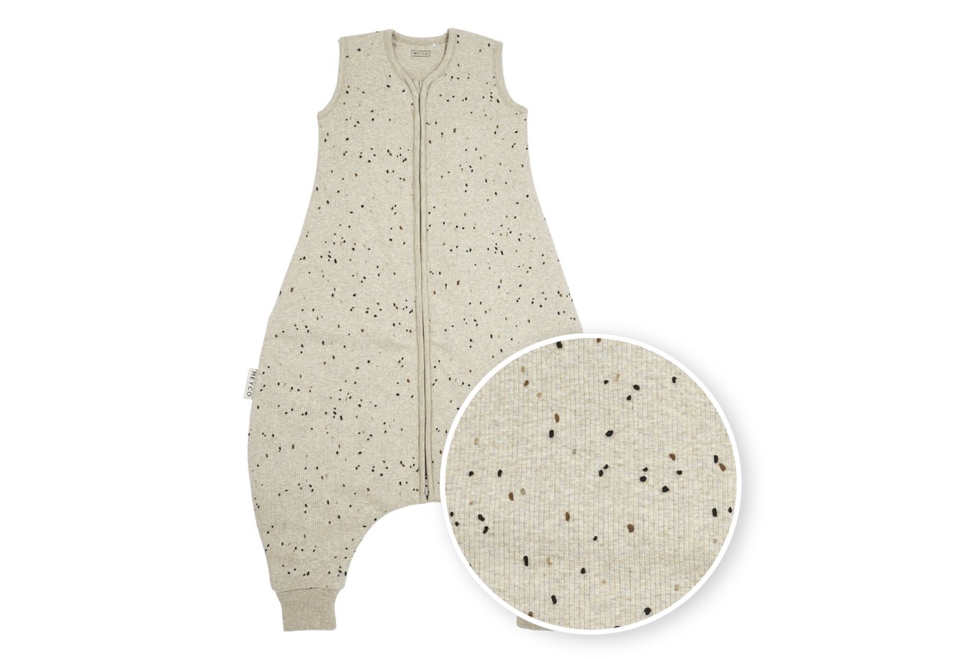 Meyco Baby Babyschlafsack Mini spot Sand Melange (1 tlg), 80cm von Meyco Baby