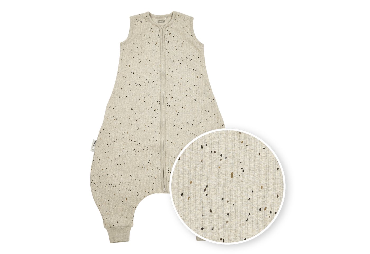 Meyco Baby Babyschlafsack Mini spot Sand Melange (1 tlg), 80cm von Meyco Baby