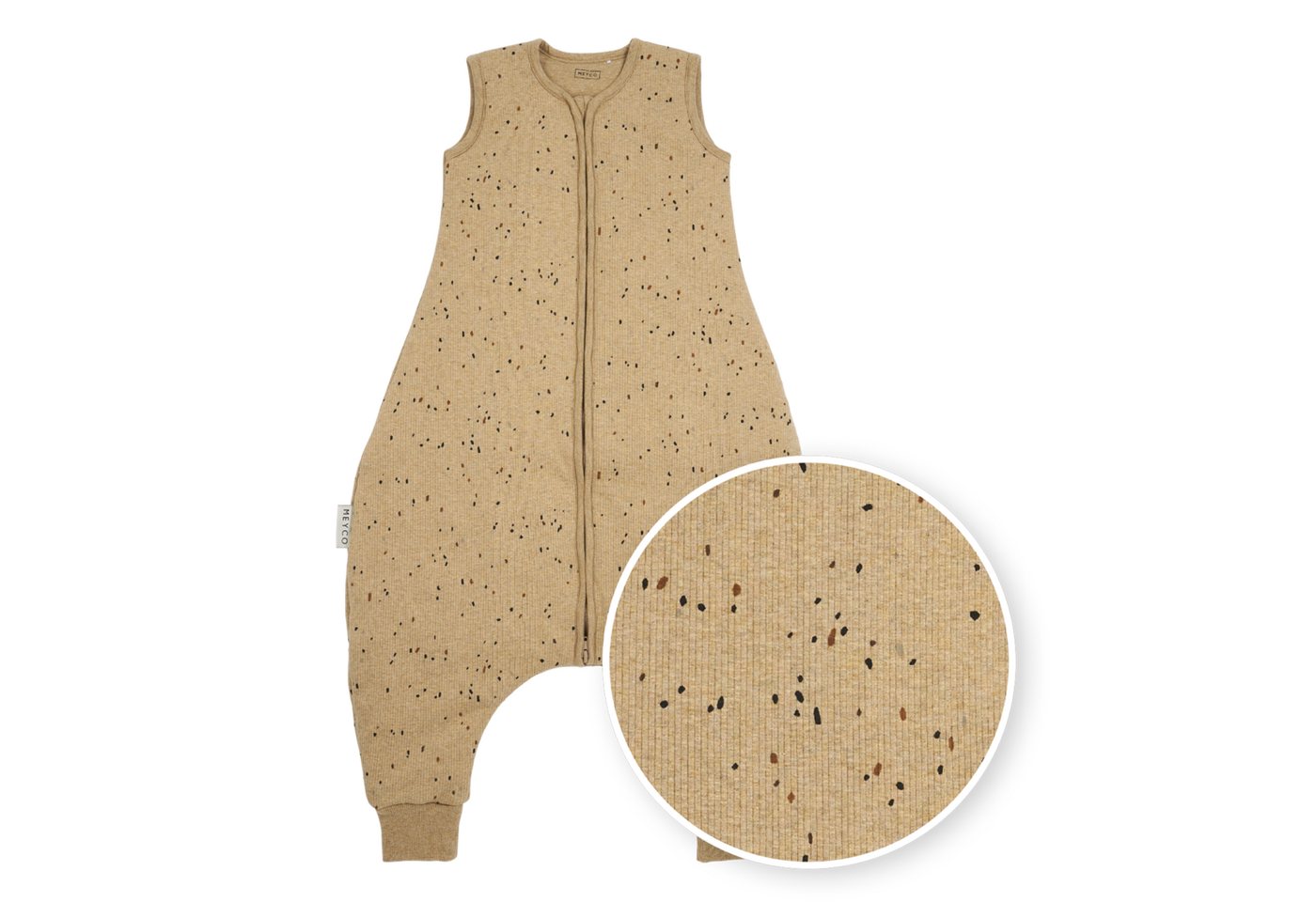 Meyco Baby Babyschlafsack Mini spot Toffee Melange (1 tlg), 80cm von Meyco Baby