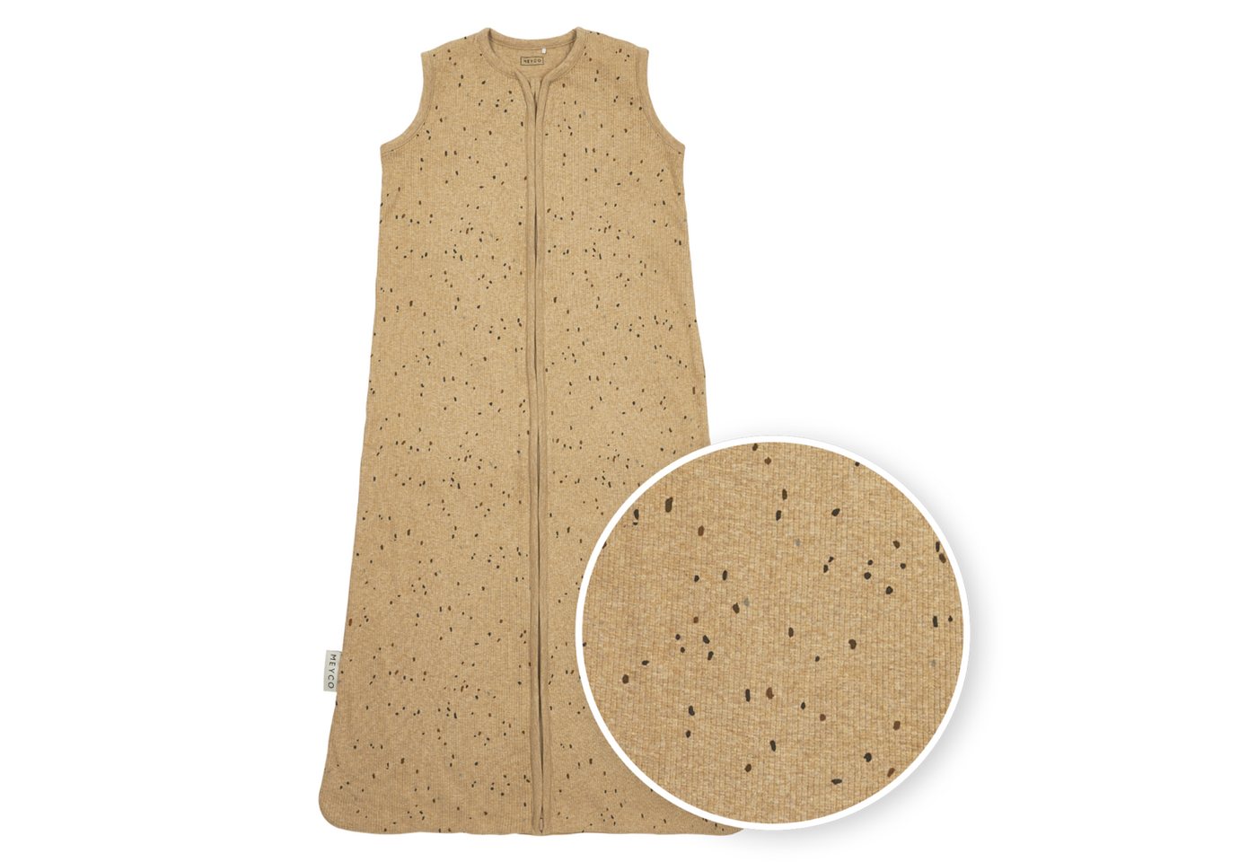 Meyco Baby Babyschlafsack Mini spot Toffee Melange (1 tlg), 90cm von Meyco Baby