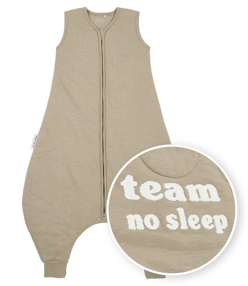 Meyco Baby Babyschlafsack Slub/Team no sleep Taupe/Offwhite (1 tlg), 104cm von Meyco Baby