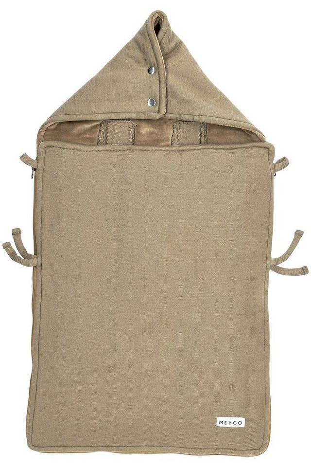 Meyco Baby Fußsack Knit Basic Taupe (1-tlg), 40x82cm von Meyco Baby