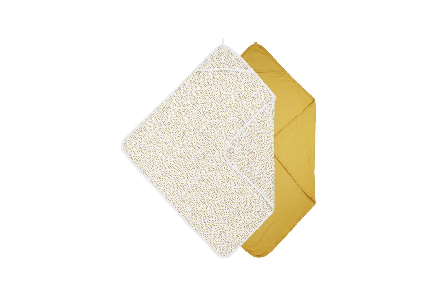 Meyco Baby Kapuzenhandtuch Cheetah Honey Gold, Jersey (2-St), 80x80cm - 2-Pack von Meyco Baby