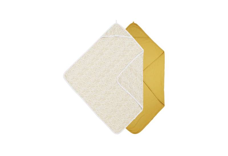 Meyco Baby Kapuzenhandtuch Cheetah Honey Gold, Jersey (2-St), 80x80cm - 2-Pack von Meyco Baby