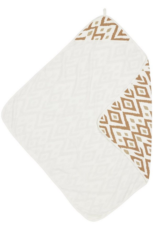 Meyco Baby Kapuzenhandtuch Ikat Sand, Jersey (1-St), 90x90cm von Meyco Baby