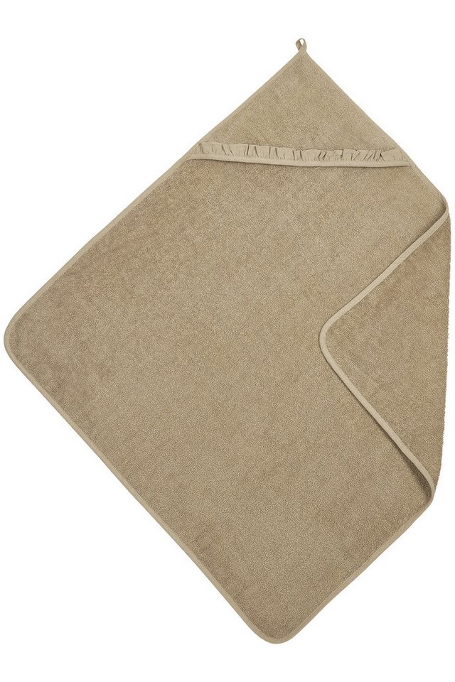 Meyco Baby Kapuzenhandtuch Ruffle Taupe, Frottee (1-St), 80x80cm von Meyco Baby