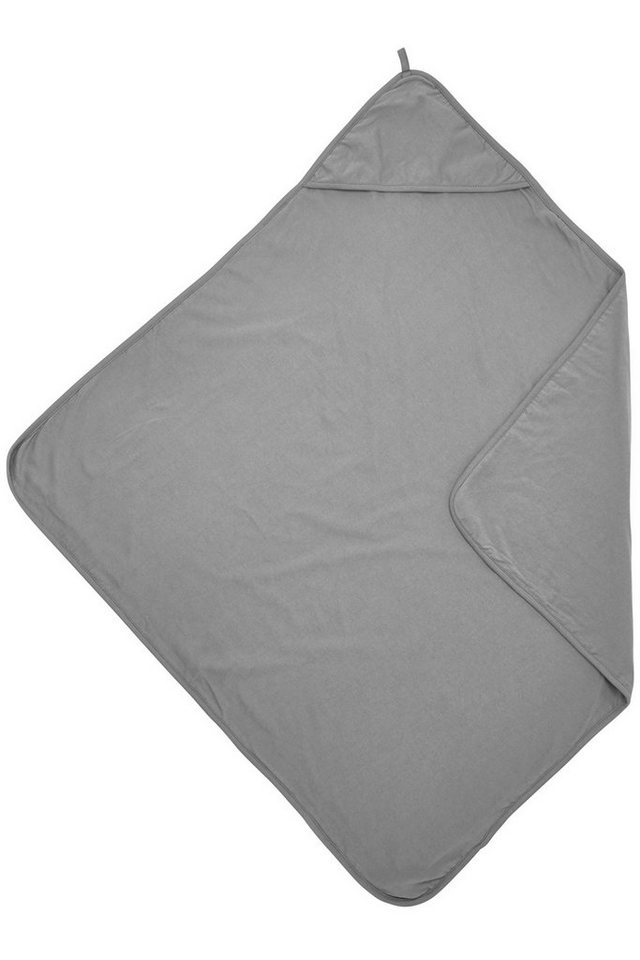 Meyco Baby Kapuzenhandtuch Uni Grey, Jersey (1-St), 80x80cm von Meyco Baby